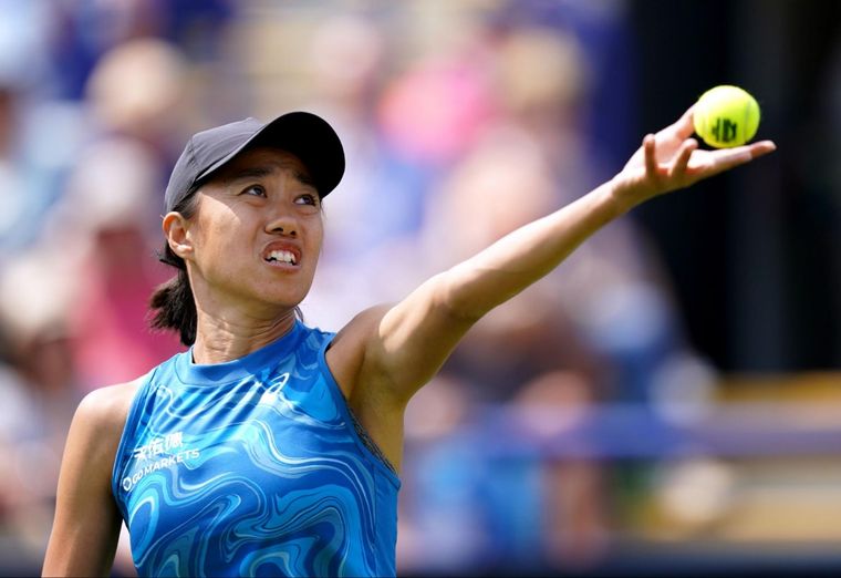 Zhang y un prolongado mal momento; no ganó después de lo de Budapest. Foto: WTA
