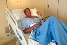 Yulimar Rojas fue operada de su lesión en el tendón de Áquiles izquierdo. Foto: @yulimarrojas45