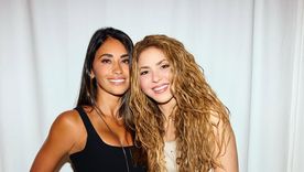 Antonela Roccuzzo y Shakira, juntas en Miami.