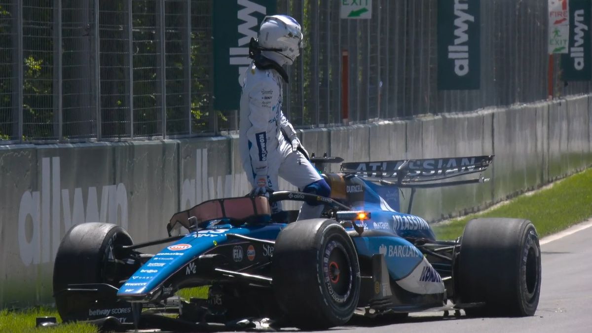 Tres banderas rojas, el retroceso de Alpine y una marmota: así fue la caótica FP1 en Canadá