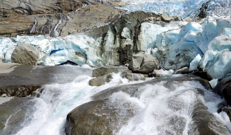 Deshielo glaciar, evidencia mundial. Foto: Dpa.