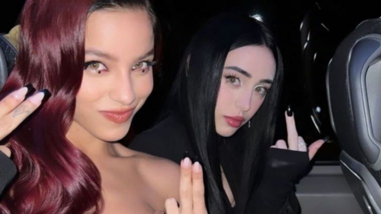 Emilia Mernes y Nicki Nicole En Chile Foto: Fuente: Imagen / Twitter