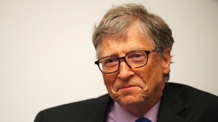 Bill Gates durante una entrevista con Reuters en Londres, Reino Unido, el 18 de abril de 2018.