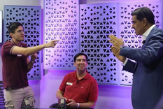 El influencer argentino Michelo junto al dictador Nicolás Maduro. Foto: Captura de video