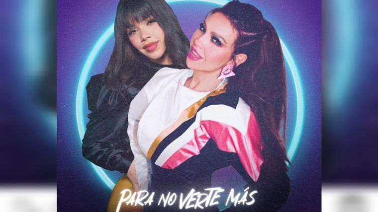 Thalia y Kenia Os El detrás de para no verte más Foto: @thalia @keniaos