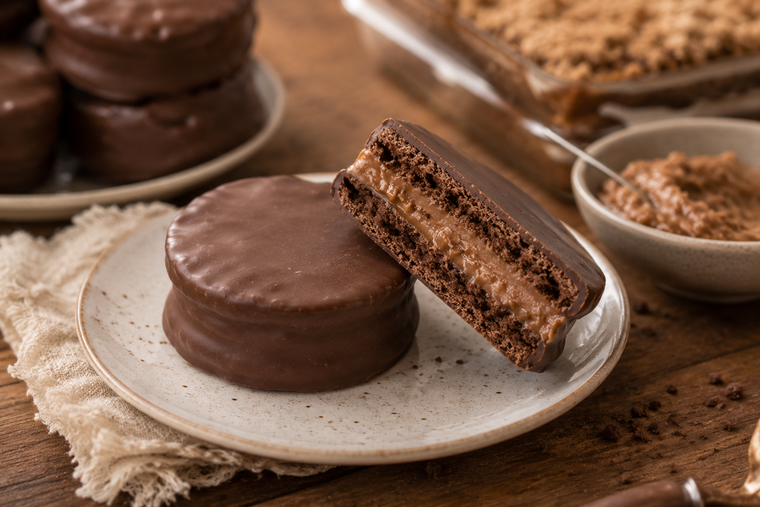 Una de las recetas que ganan seguidores: alfajores de chocotorta para sorprender