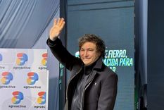 Milei diserta en la Expo EFI en el medio del debate por la ley Bases y el paquete fiscal Foto: Noticias Argentinas