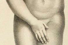 El pudor de la diosa del amor y el sexo marcó el arte occidental. (Detalle de grabado de Afrodita de Cnidos de Claude Randon 1674 - 1704) Foto: ROYAL ACADEMY