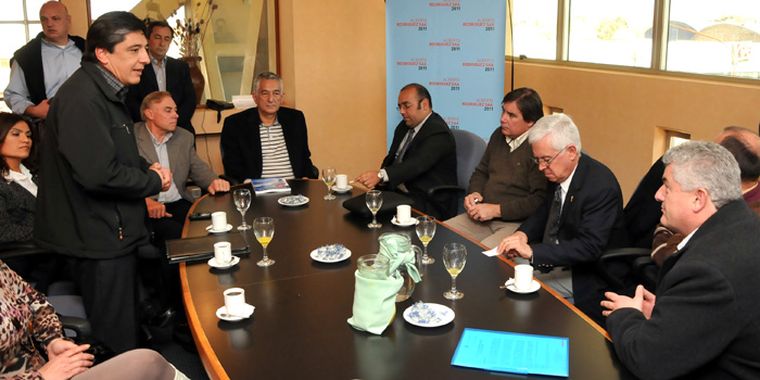 Alberto Rodríguez Saá se reunión con la Cámara de Comercio de San Rafael. Foto: Agustín Mauricio/Mediamza.com