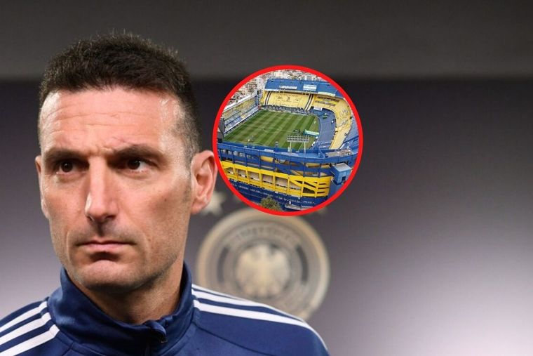 Será la primera visita de Scaloni a La Bombonera como DT de la Selección argentina.