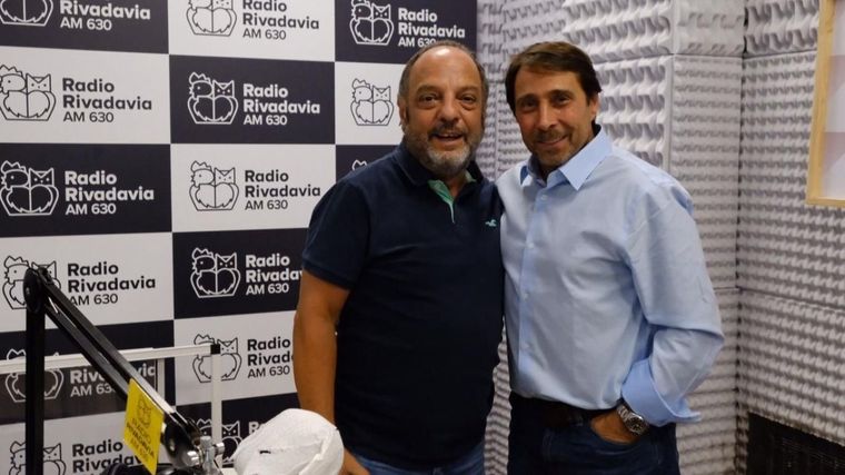 Baby Etchecopar y Eduardo Feinmann Foto: Cortesía Radio Rivadavia