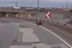 Siguió sola Tras el impacto, el rodado continuó andando sin conductor.