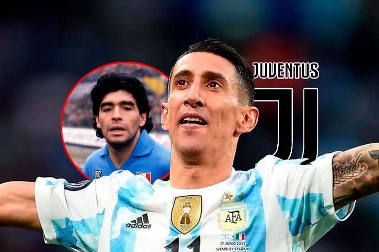 Buffon habló sobre la llegada de Di María a la Juventus y lo comparó con Maradona.