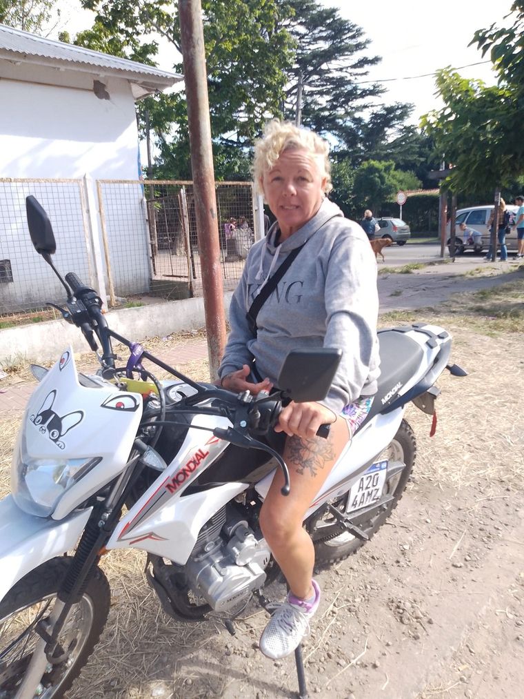 Marcela Mónica Vedda, la mujer víctima de femicidio en Tandil, era fanática de las motos Foto: Facebook