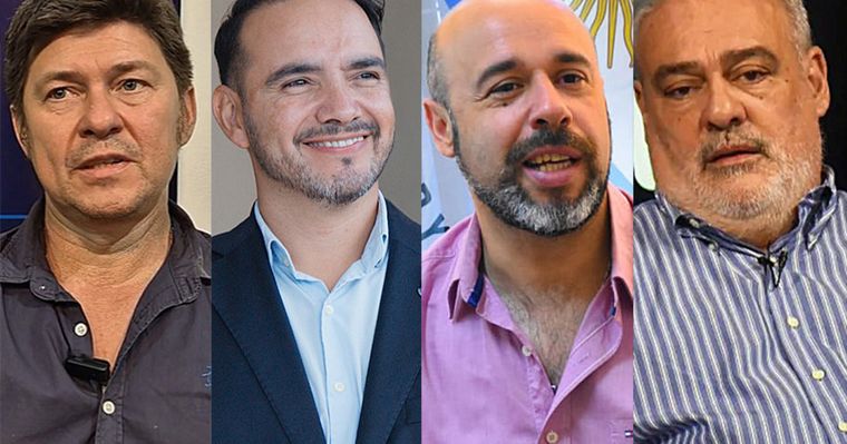 Los candidatos a la gobernación de Corrientes.