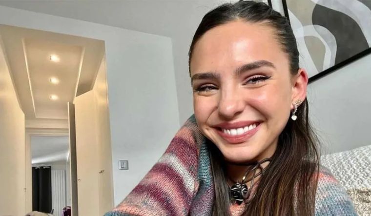 La alegría de Juanita Tinelli por ver a Marcelo y Paula Robles juntos.