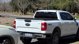 El auto oficial estacionado en el auditorio de San Rafael.&nbsp;