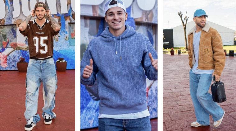 Looks muy cancheros y mucha onda en los jugadores de la Selección Argentina. Foto: Instagram