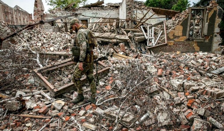 Donetsk ha recibido bombas, primero de Rusia y, luego, de Ucrania. Foto: Efe.