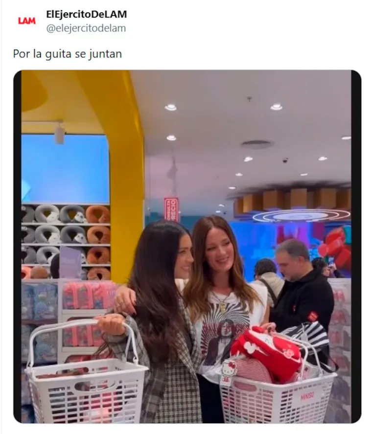 El último encuentro de Zaira Nara y Paula Chaves. El último encuentro de Zaira Nara y Paula Chaves.