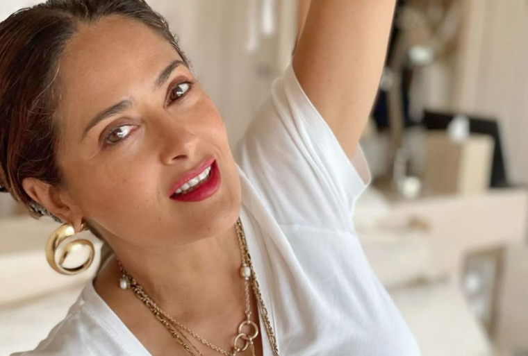 SALMA HAYEK LA ACTRIZ TIENE ascendencia libanesa y española por parte de sus padres Foto: Instagram @salmahayek