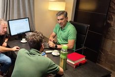 Mario Vadillo Presidente del Partido Verde, Dugar Chappel Dirigente de Capital, Ricardo García Saavedra Concejal de Capital y Emanuel Fugazzotto Diputado Provincial.Foto: Mario Vadillo.