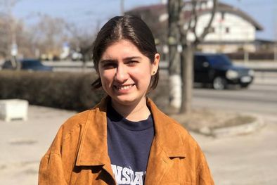 MDZol | Anastasia antes de conducir a Mariupol Foto: ANASTASIA PAVLOVA