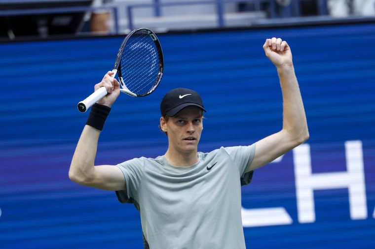 Sinner celebró en New York. Foto: EFE