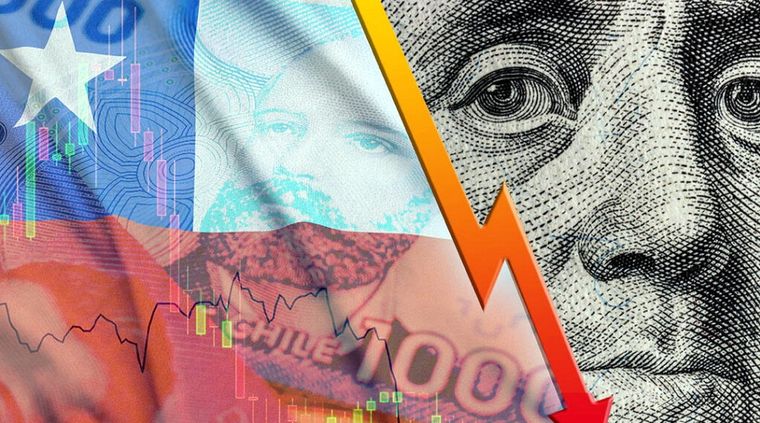 El peso chileno, cada vez más caído ante el dólar. Foto: Criptonoticias.