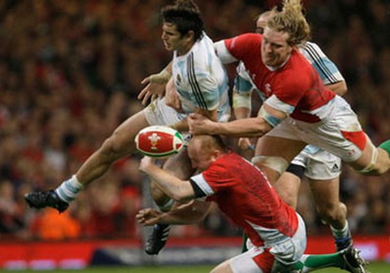 Argentina jugó mal en Cardiff. Foto: EFE