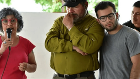 Los acusados, Marcela Acuña y Emerenciano y César Sena Foto: Archivo