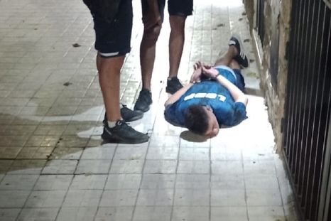 Hincha de La Lepra detenido Foto: Gentileza
