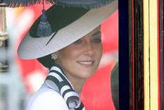 Kate Middleton reapareció en el desfile por el cumpleaños de Carlos III