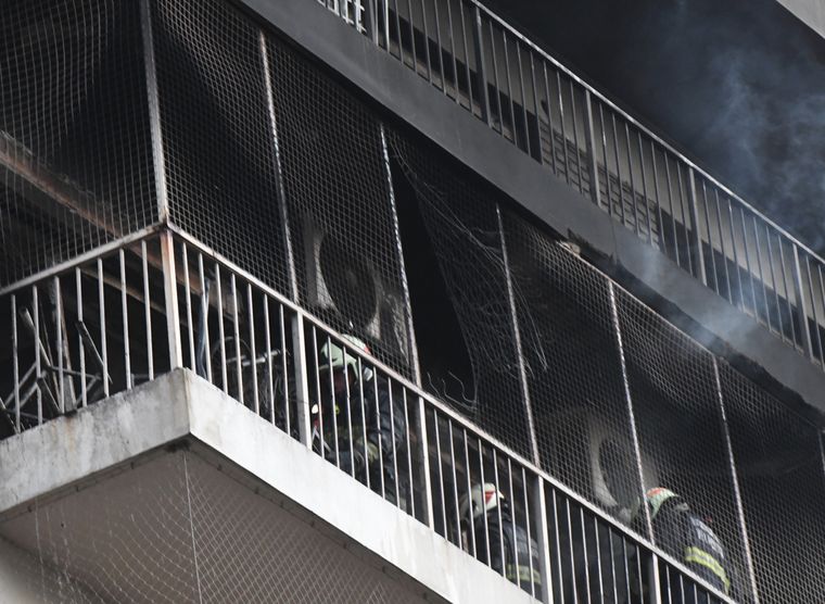 El incendio se produjo en la mañana del jueves Foto: Telam
