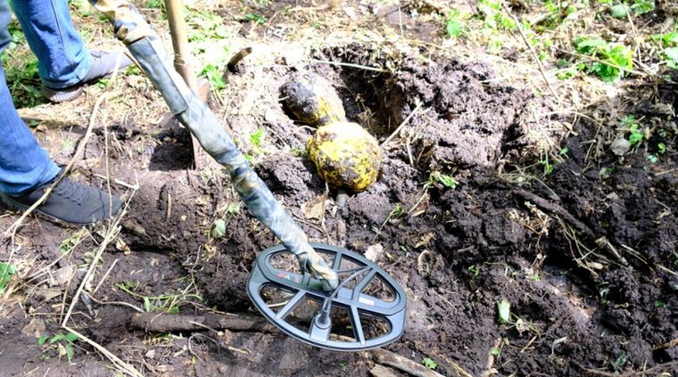 La búsqueda del tesoro. Foto: Ministerio del Interior de Rusia.