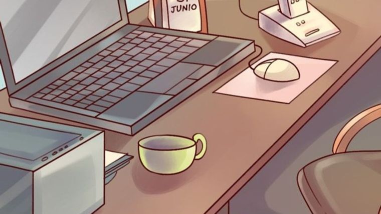 Acertijo visual, reto visual, escritorio