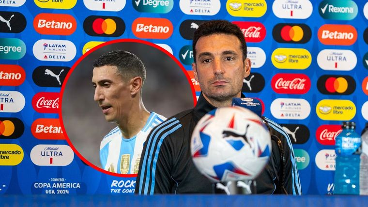 Lionel Scaloni y Ángel Di María Foto: @Argentina