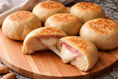 Receta de pancitos rellenos de jamón y queso Receta de pancitos rellenos de jamón y queso