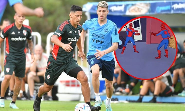Los memes acompañaron el partido entre River y la Selección