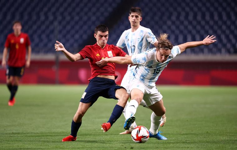 La selección sub 23 igualó por 1 a 1 ante su par de España. Foto: Twitter @Argentina