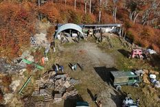 Imagen del predio tomada por la Gendarmería Nacional Foto: NA Imagen del predio tomada por la Gendarmería Nacional Foto: NA