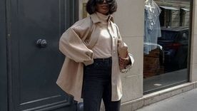 Tres looks básicos para lograr con jeans chupín, la tendencia de este invierno Foto: Who What Wear