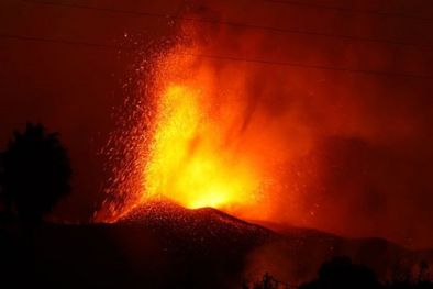 MDZol | La erupción del volcán Cumbre Vieja. Foto: GETTY IMAGES