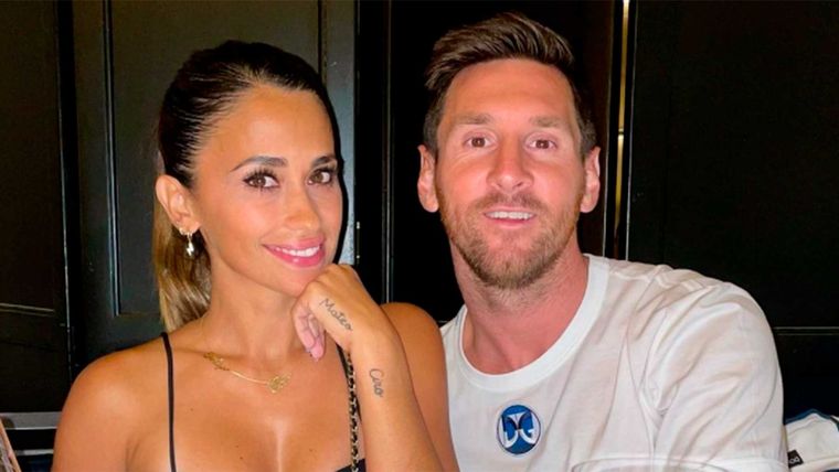 Messi y Antonela Roccuzzo reservan el salón privado para disfrutar en familia Foto: Instagram @antonelaroccuzzo
