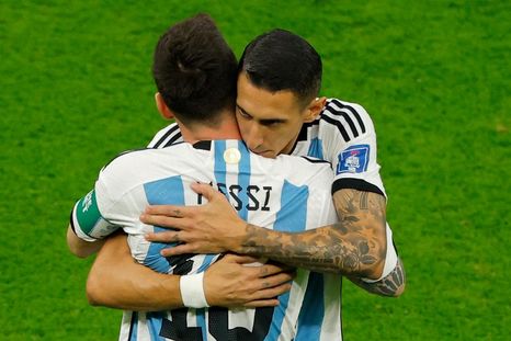 Di María y Lionel Messi, compañeros en la Selección argentina y amigos Di María y Lionel Messi, compañeros en la Selección argentina y amigos