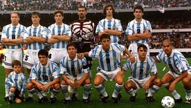 La Selección argentina de 1998 en el estadio Monumental. La Selección argentina de 1998 en el estadio Monumental.