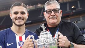 Mauro Icardi junto a su padre, Juan Icardi. Mauro Icardi junto a su padre, Juan Icardi.