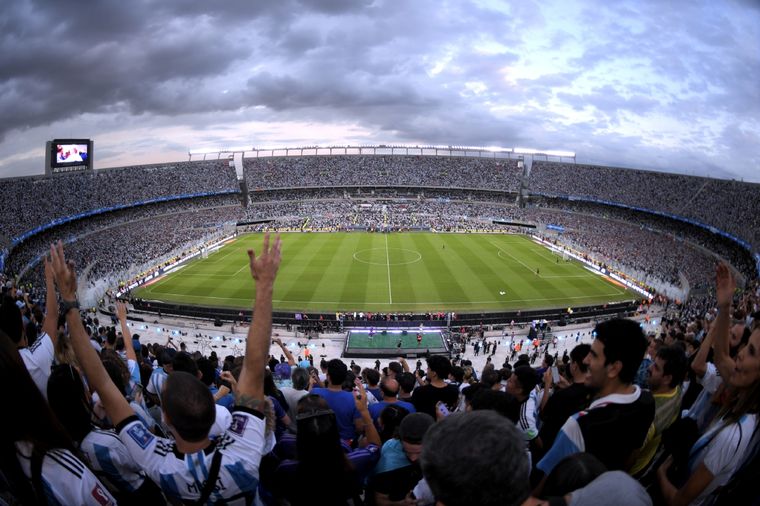 La Selección argentina volverá a jugar en el Monumental a estadio lleno. Foto: Télam La Selección argentina volverá a jugar en el Monumental a estadio lleno. Foto: Télam