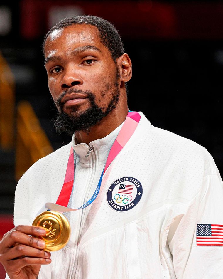 Kevin Durant, una fija dentro del plantel de Estados Unidos. Fue parte de los últimos tres Juegos Olímpicos. Foto: @usabasketball
