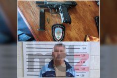 El arma de fogueo incautada y el hombre detenido tras el conflicto familiar en Las Heras El arma de fogueo incautada y el hombre detenido tras el conflicto familiar en Las Heras